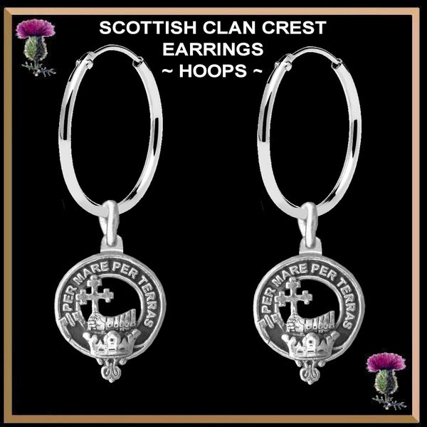 MacDonald Clan Crest Earrings