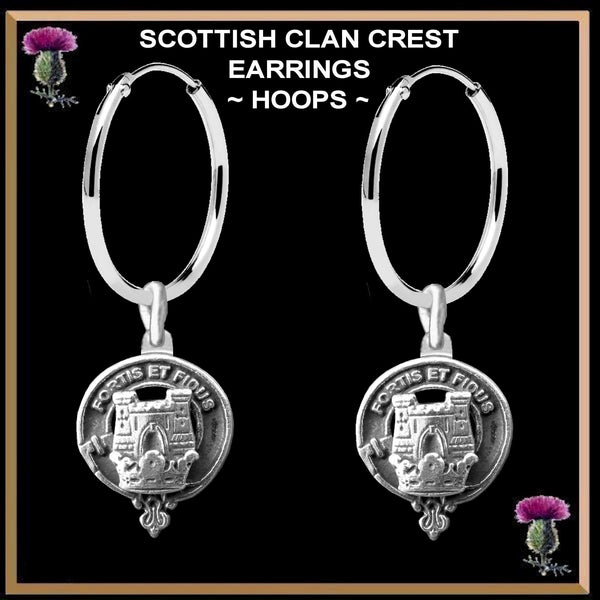 MacLachlan Clan Crest Earrings