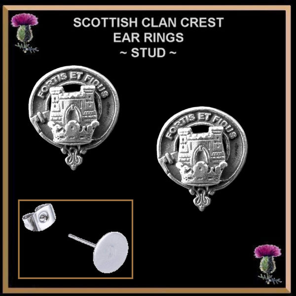 MacLachlan Clan Crest Earrings