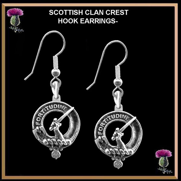 MacRae Clan Crest Earrings