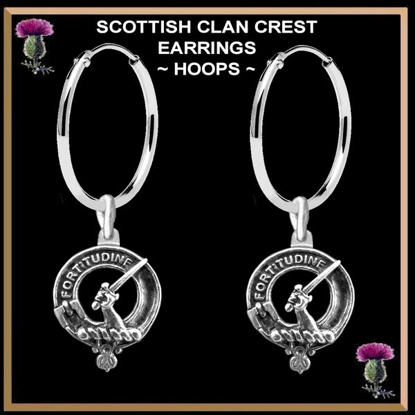 MacRae Clan Crest Earrings