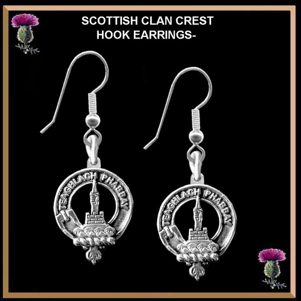 Morrison Clan Crest Earrings