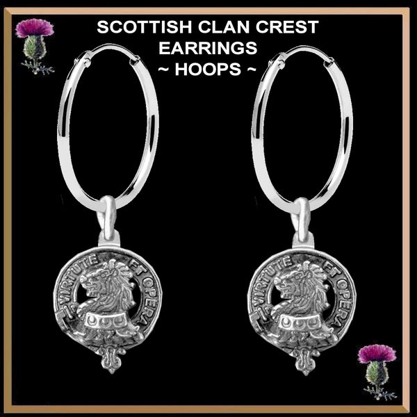 Pentland Clan Crest Earrings