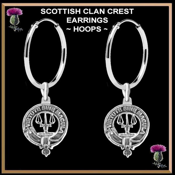 Russell Clan Crest Earrings