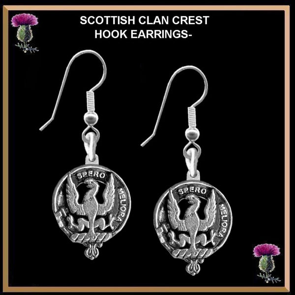 Sandilands Clan Crest Earrings