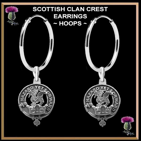 Seton Clan Crest Earrings