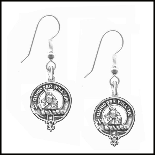Stewart Appin Clan Crest Earrings