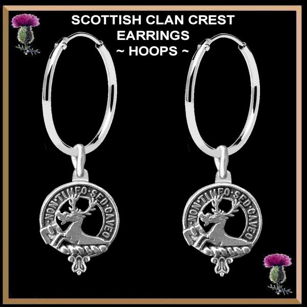 Strachan Clan Crest Earrings