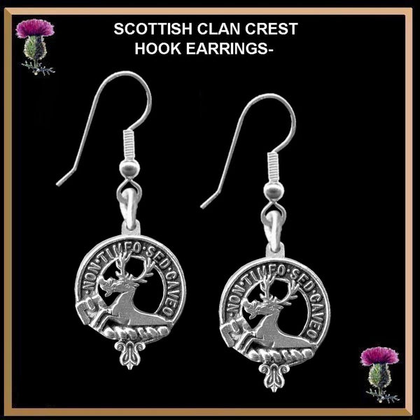 Strachan Clan Crest Earrings