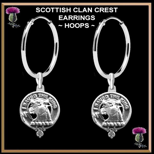 Turnbull Clan Crest Earrings