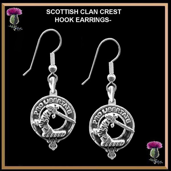 Wallace Clan Crest Earrings