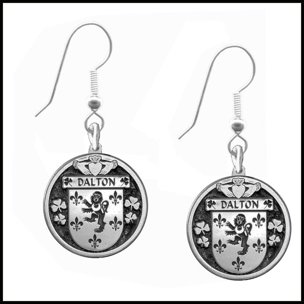 Dalton Irish Disk Coat of Arms Earrings