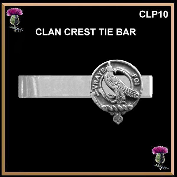 Boswell Scottish Clan Clip Tie Bar