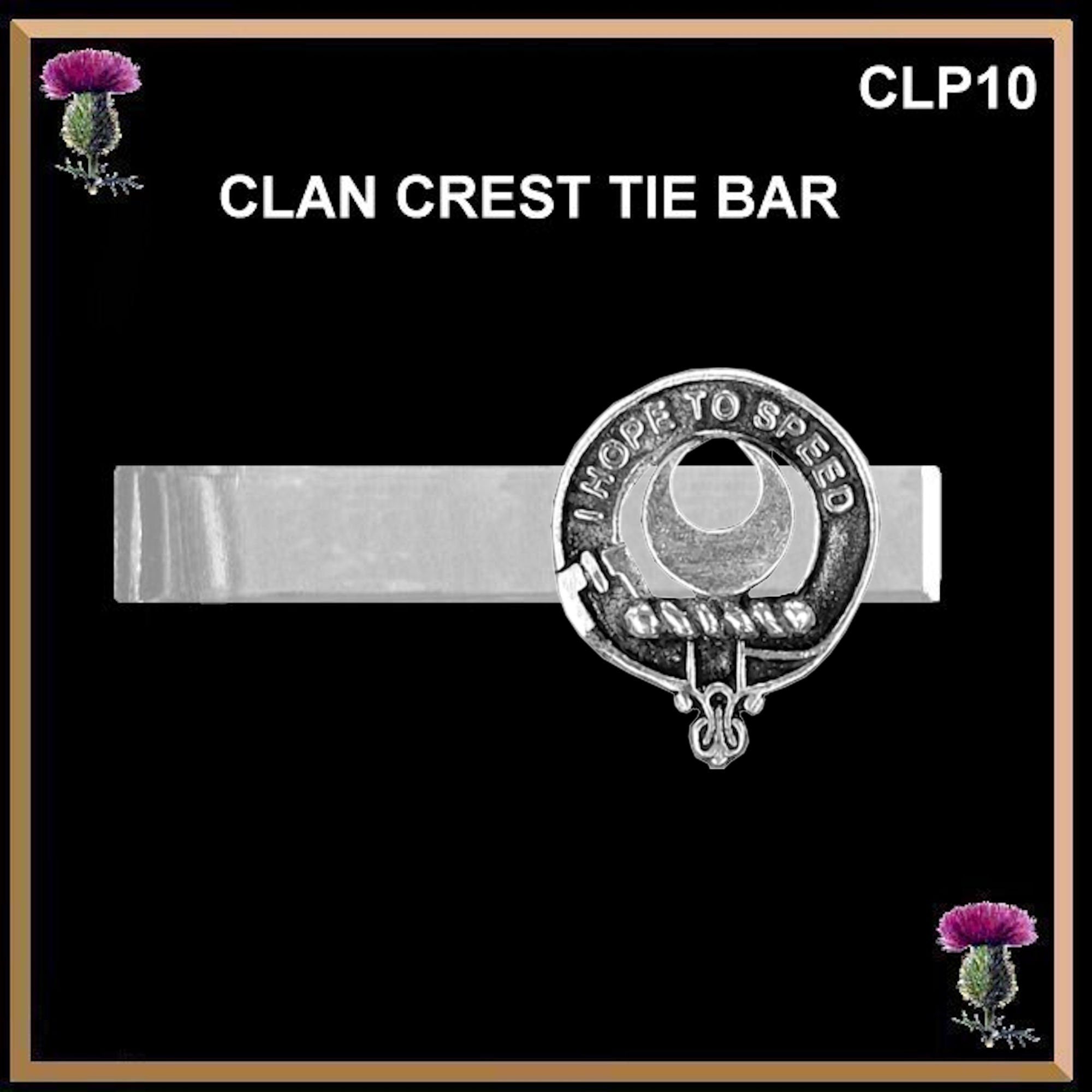 Cathcart Scottish Clan Clip Tie Bar