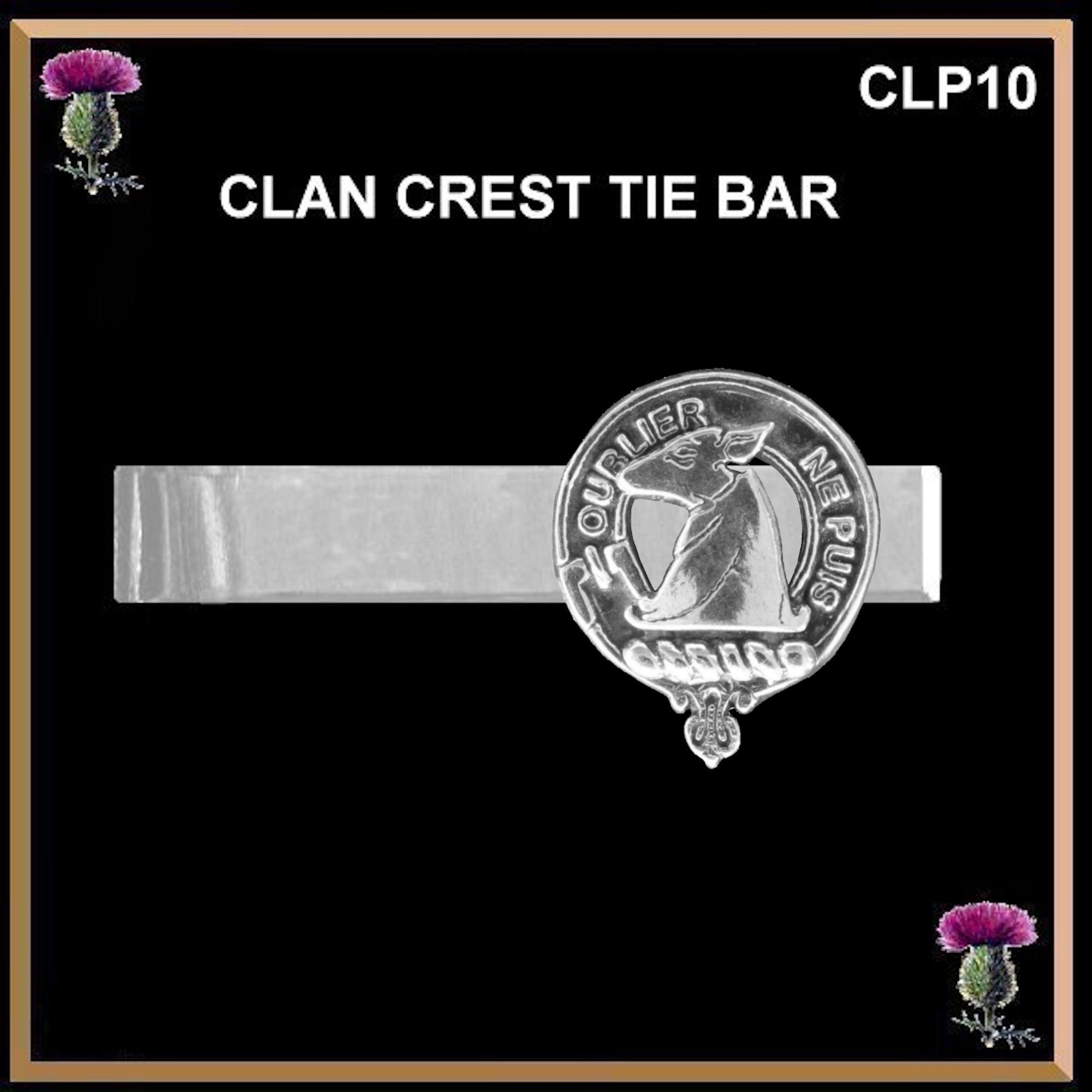 Colville Scottish Clan Clip Tie Bar
