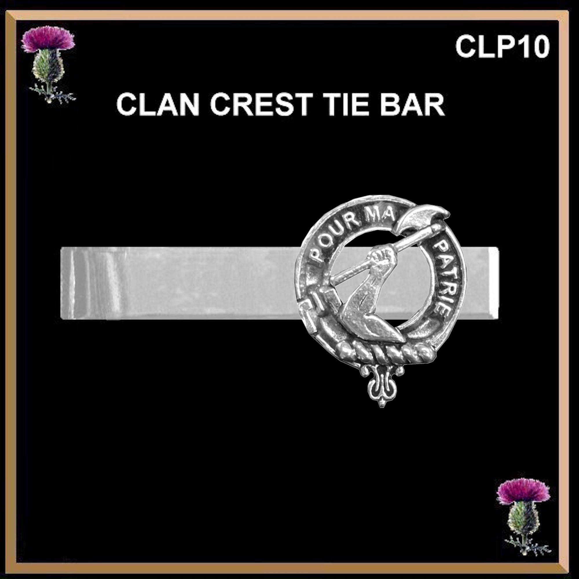 Cooper Scottish Clan Clip Tie Bar