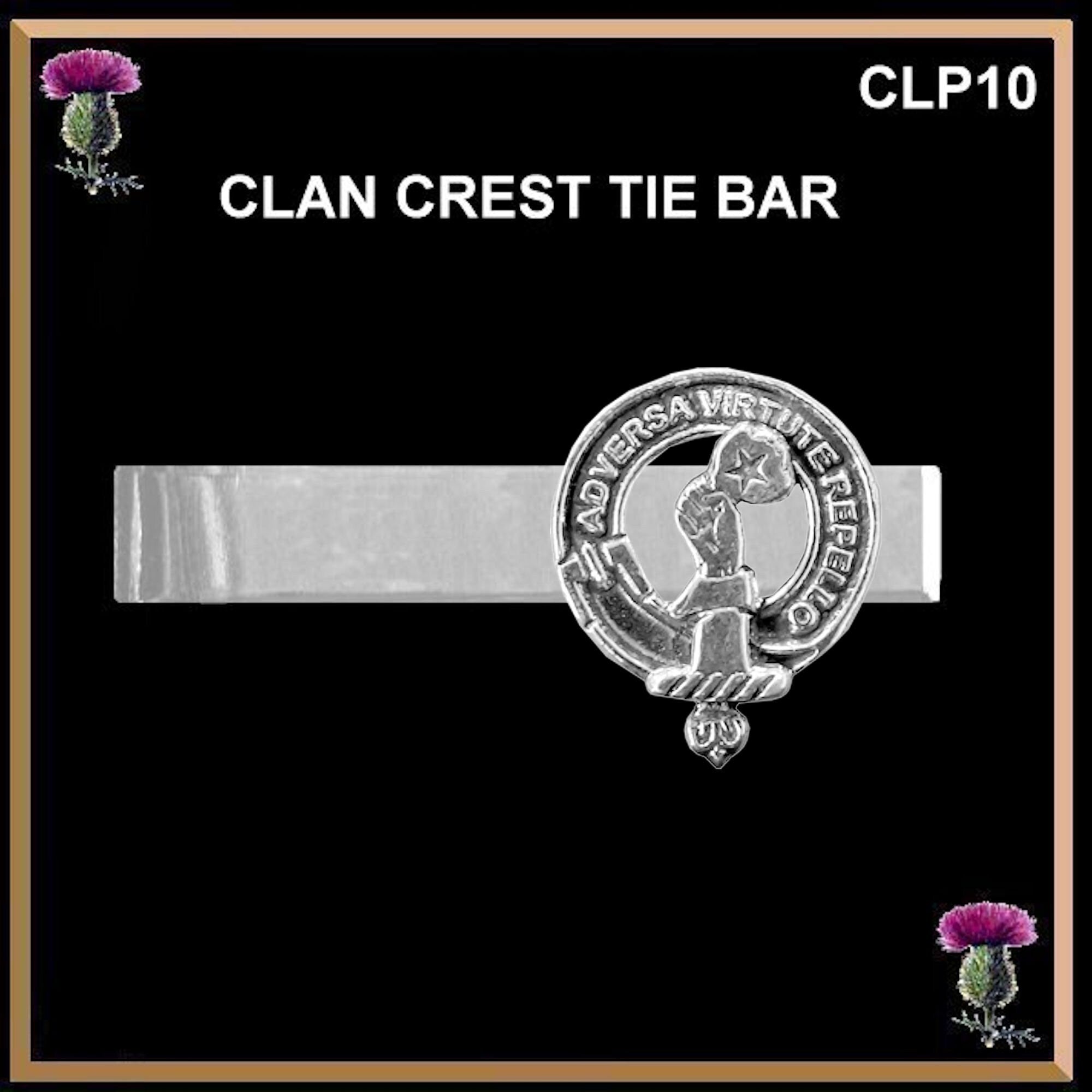 Denniston Scottish Clan Clip Tie Bar