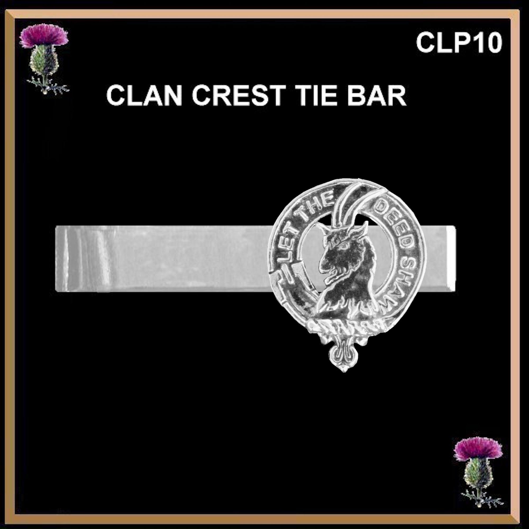 Fleming Scottish Clan Clip Tie Bar