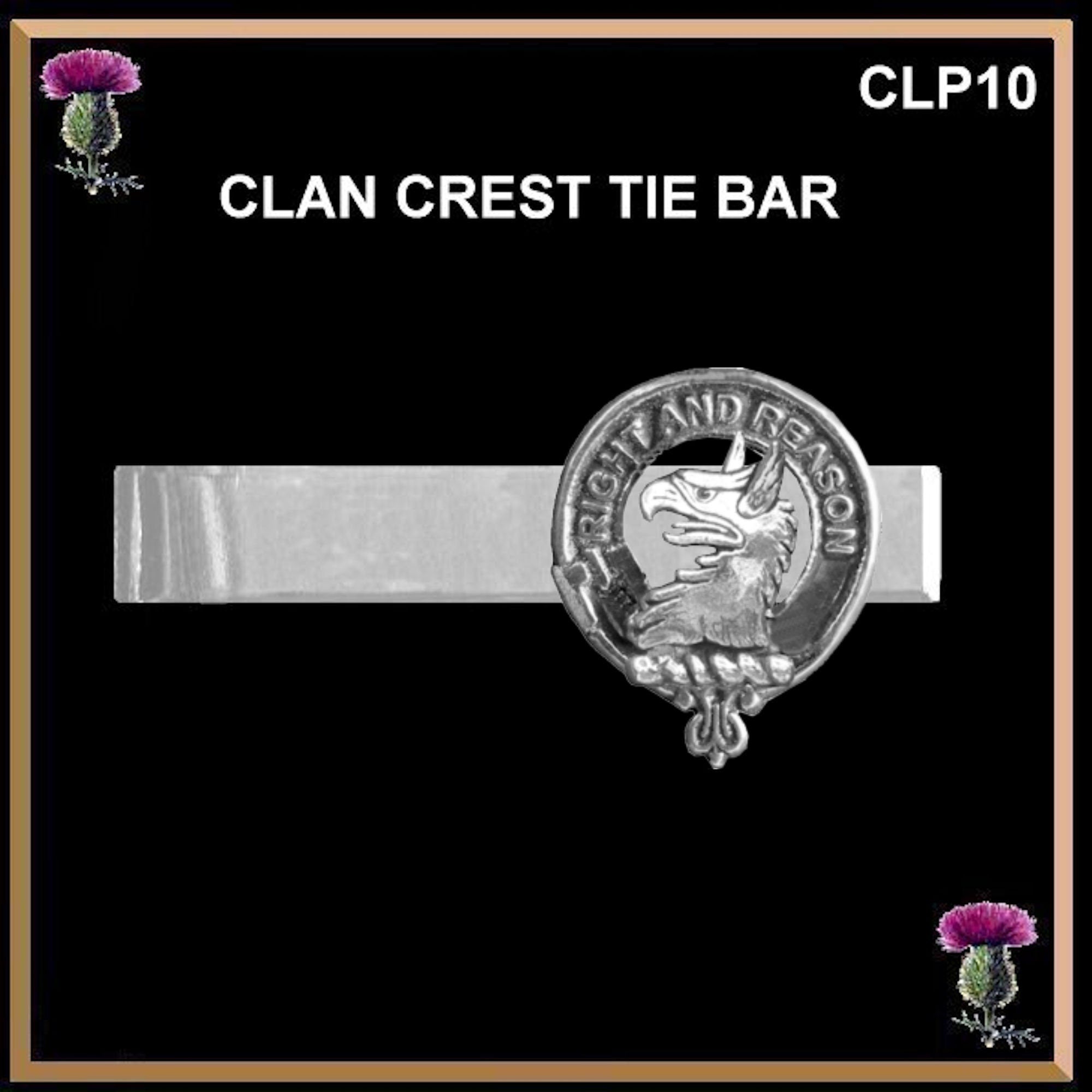 Graham Menteith Scottish Clan Clip Tie Bar