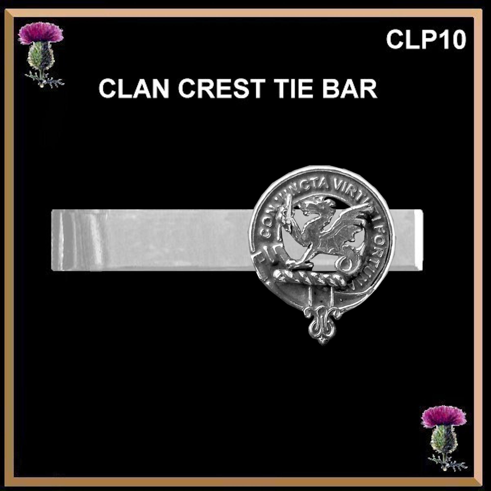 MacBeth Scottish Clan Clip Tie Bar