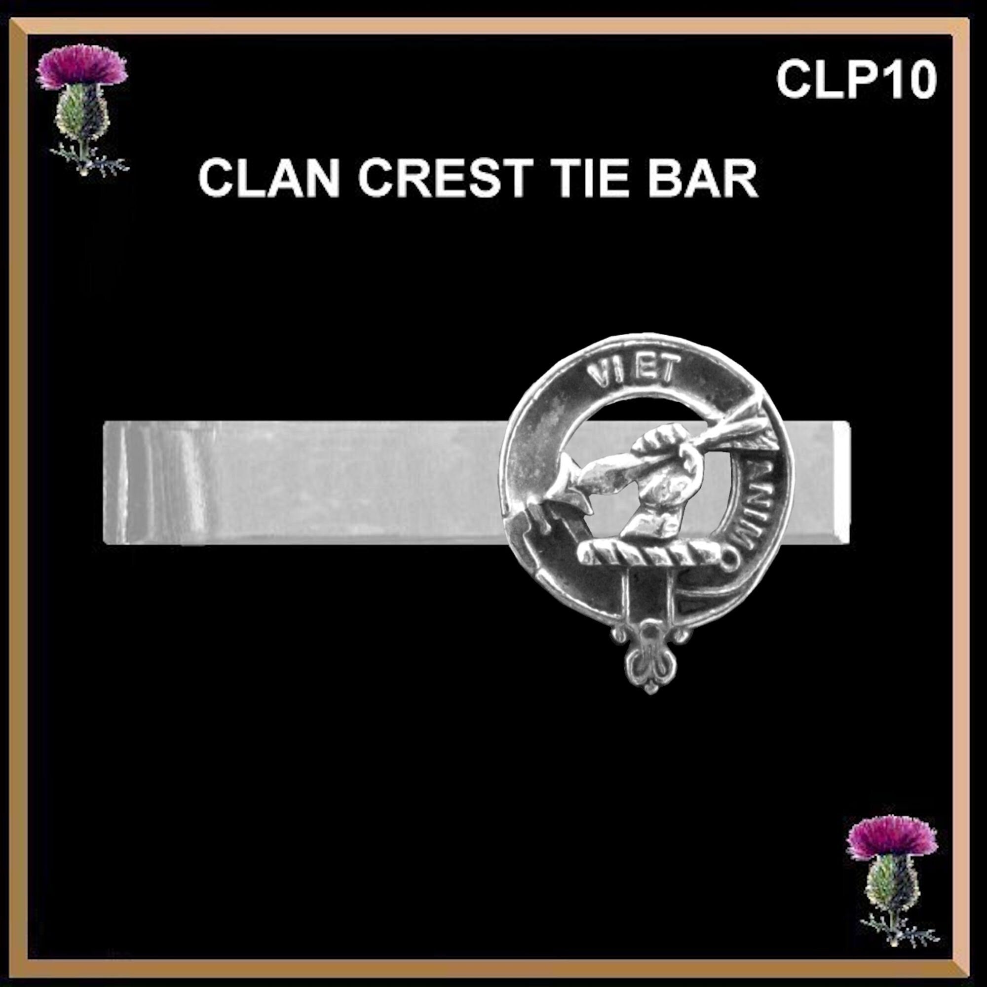 MacCulloch Scottish Clan Clip Tie Bar