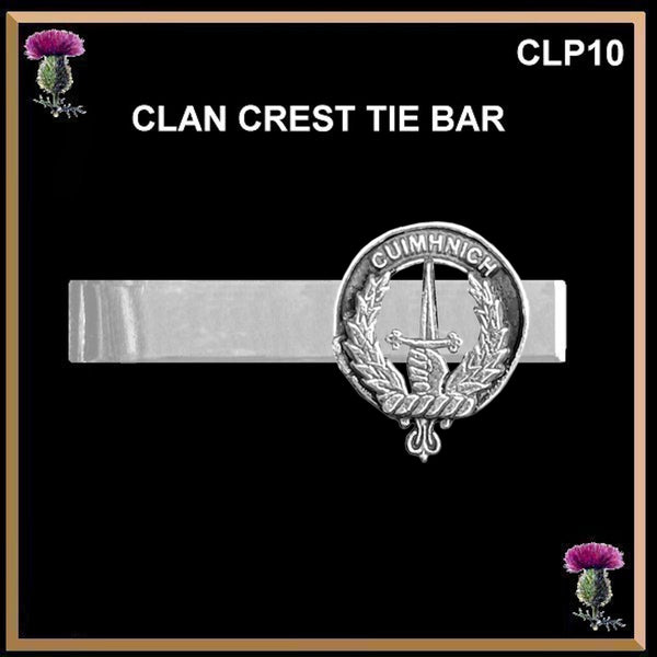 MacDonald Glencoe Scottish Clan Clip Tie Bar