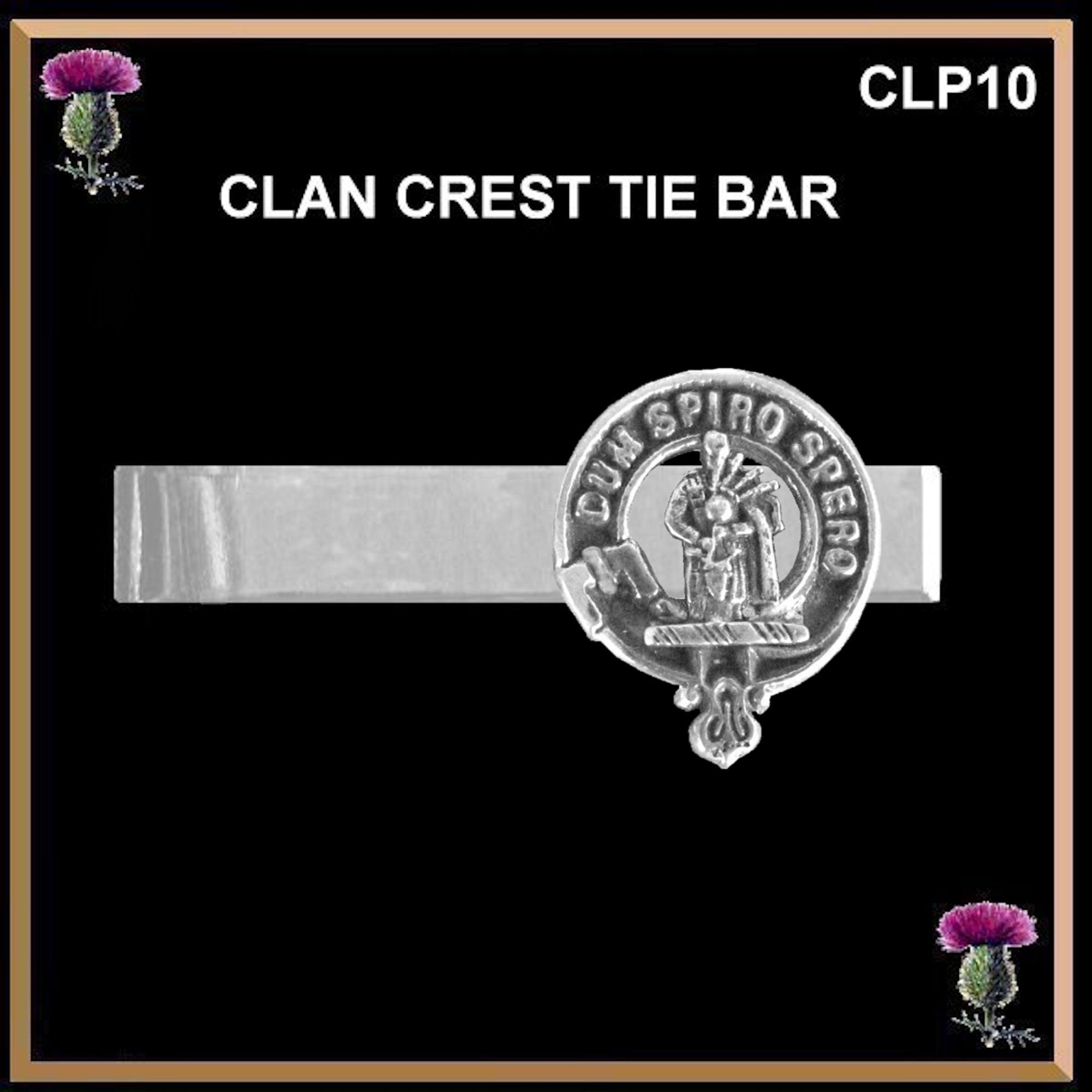 MacLennan Scottish Clan Clip Tie Bar