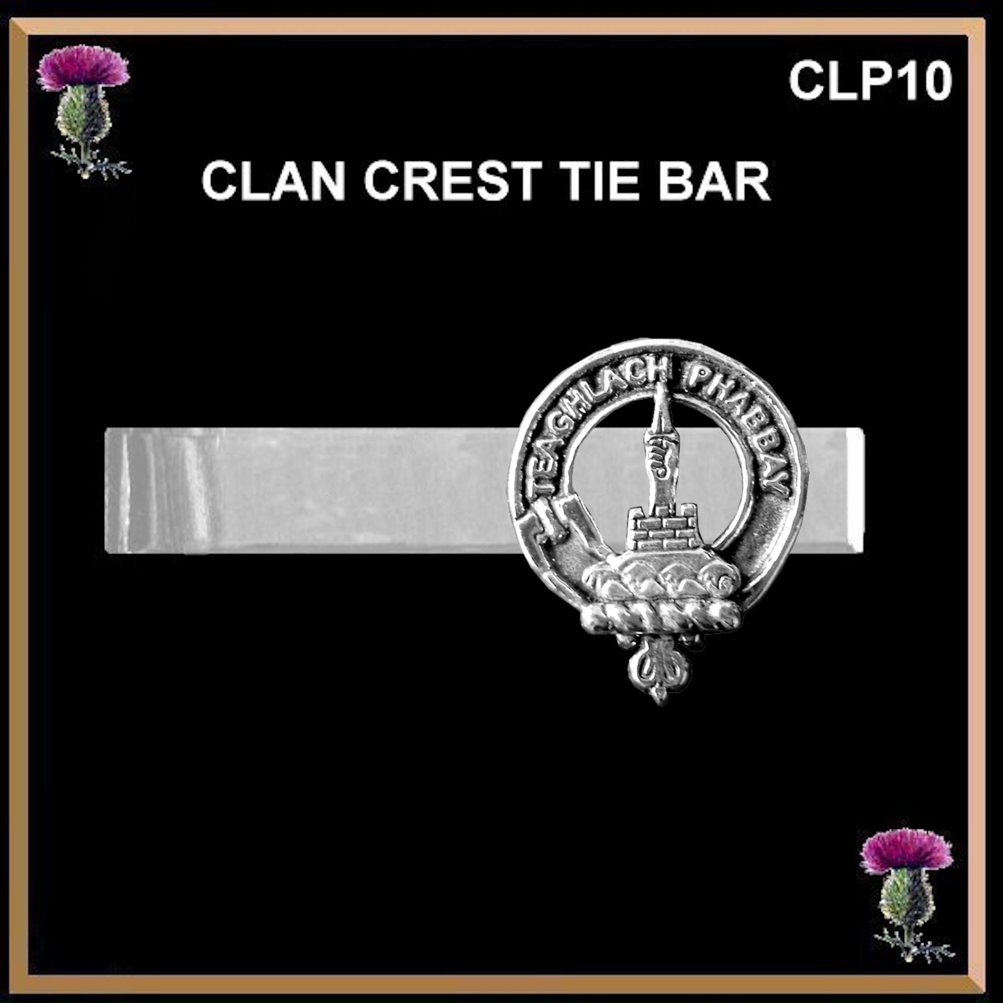 Morrison Scottish Clan Clip Tie Bar
