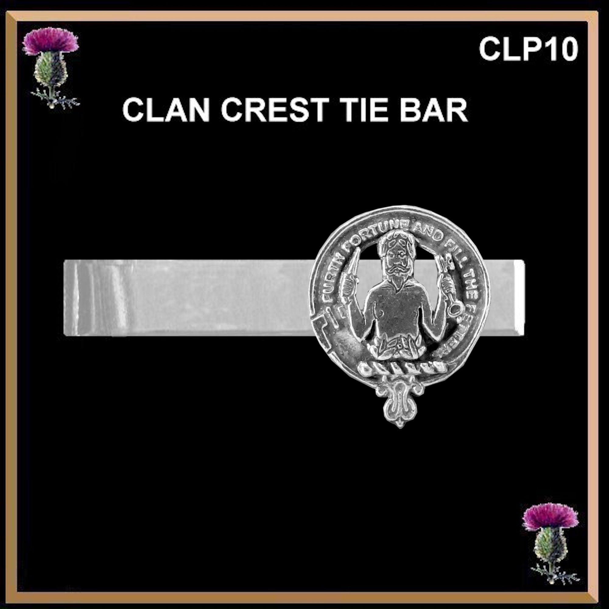 Murray Athol Scottish Clan Clip Tie Bar