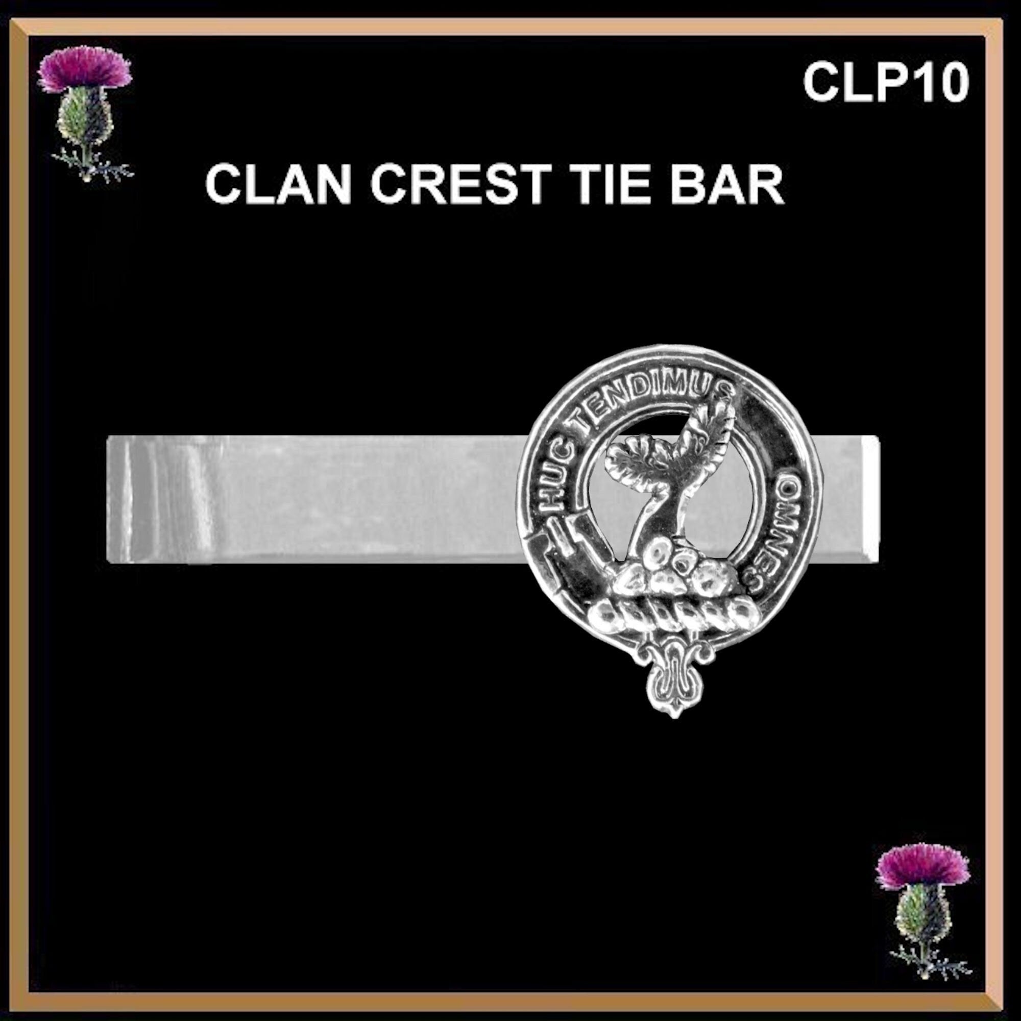 Paterson Scottish Clan Clip Tie Bar