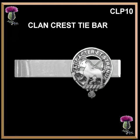 Pollock Scottish Clan Clip Tie Bar