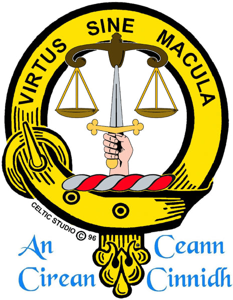 Russell Scottish Clan Clip Tie Bar