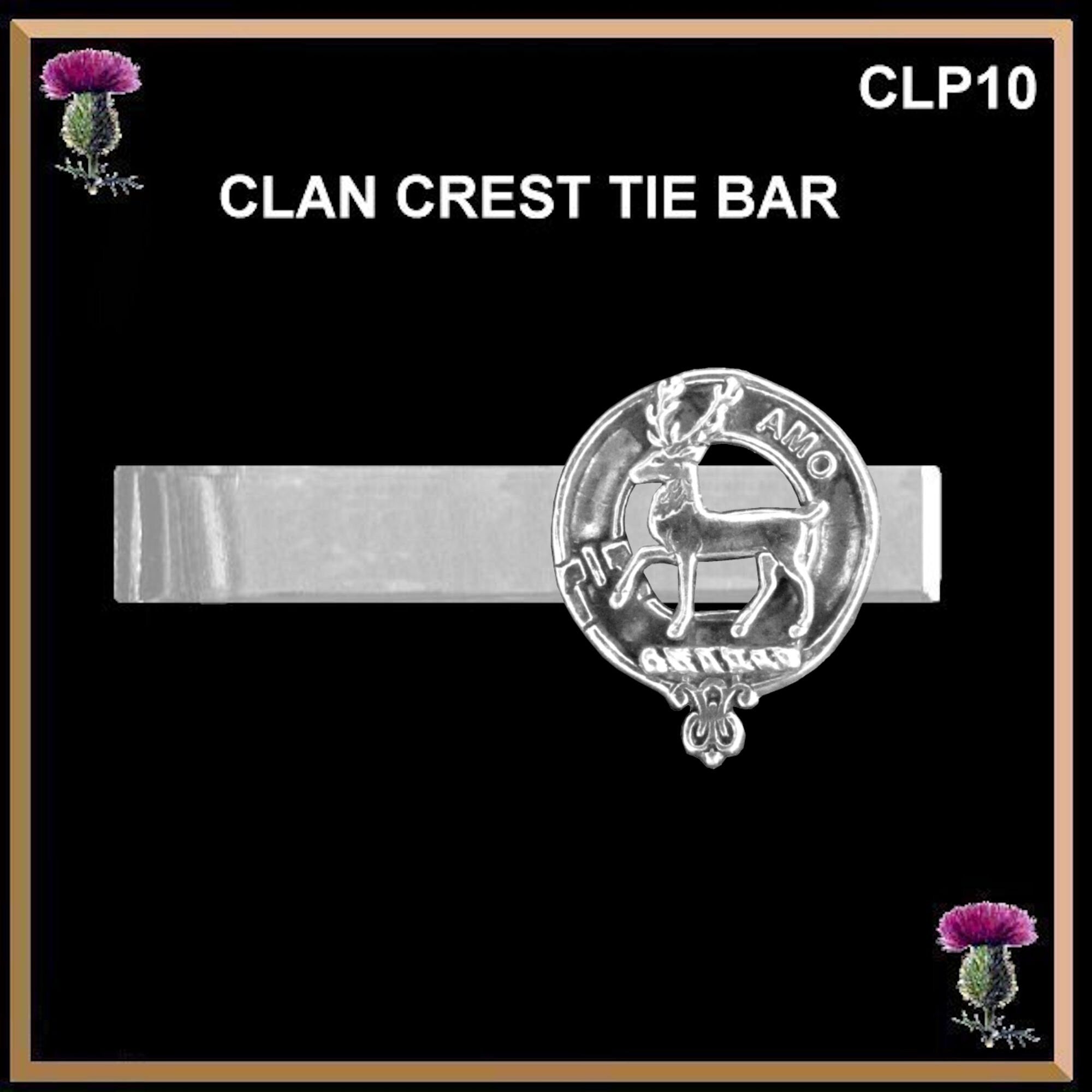 Scott Scottish Clan Clip Tie Bar