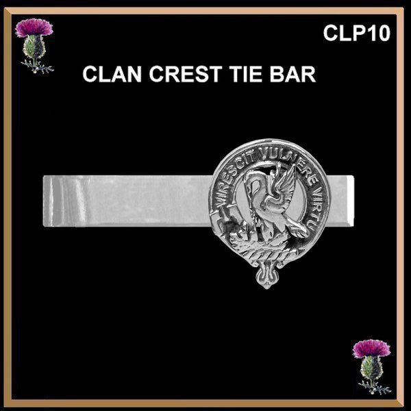 Stewart Scottish Clan Clip Tie Bar