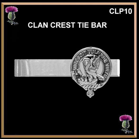Stewart Scottish Clan Clip Tie Bar