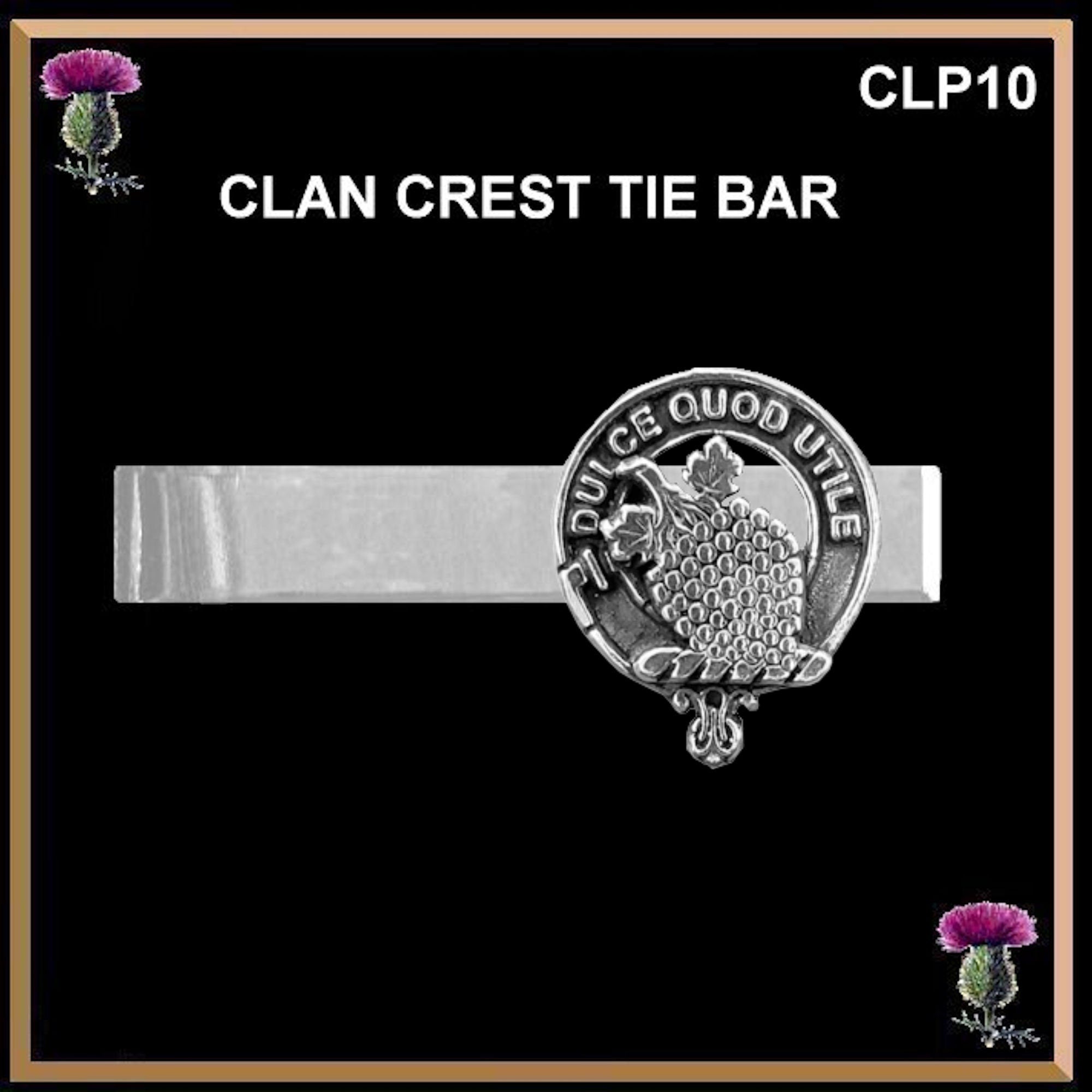 Strang Scottish Clan Clip Tie Bar