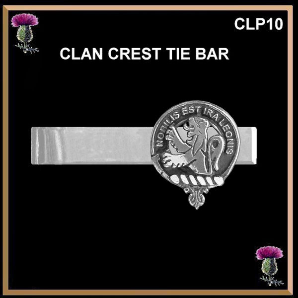 Stuart Scottish Clan Clip Tie Bar