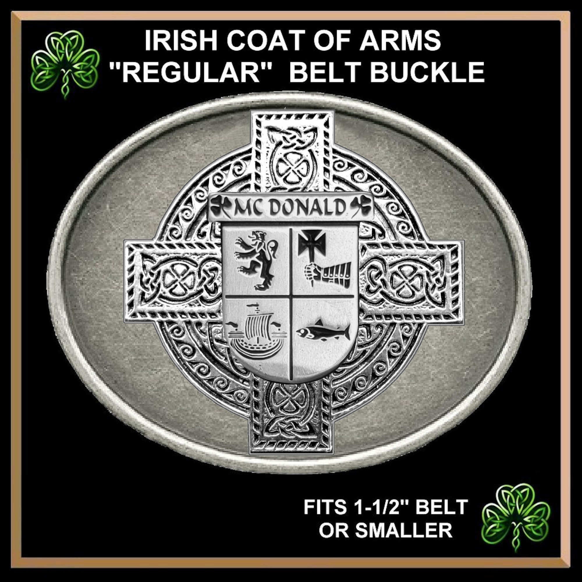 McDonald Irish Coat of Arms Regular Buckle