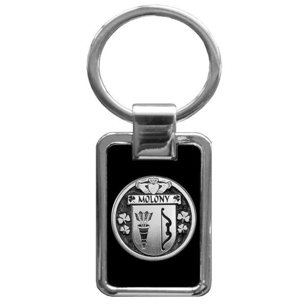 Molony Irish Disk Black Stainless Key Ring