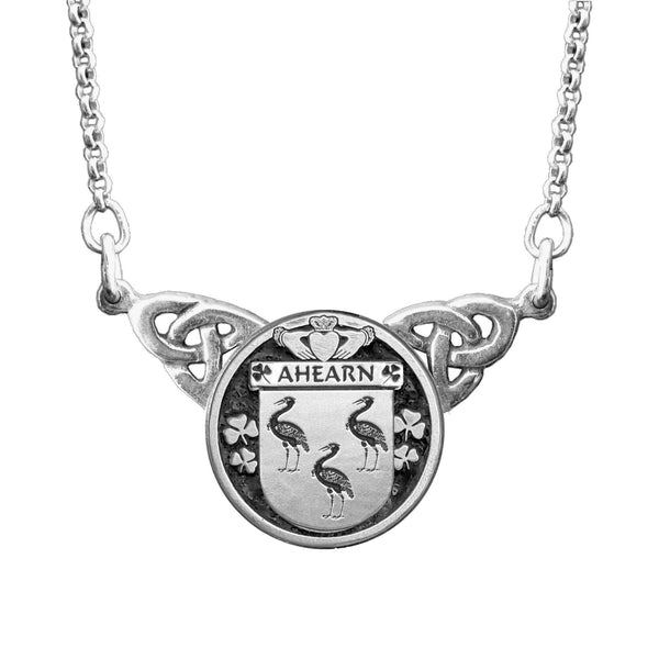 Ahearn Irish Coat of Arms Double Drop Pendant ~ ILP03