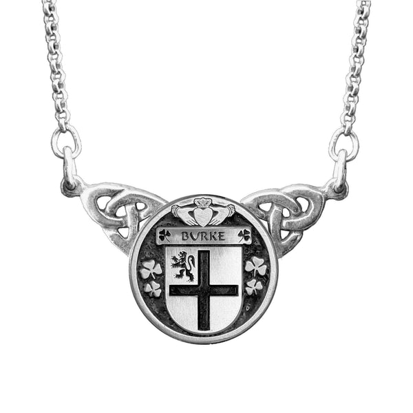 Burke Irish Coat of Arms Double Drop Pendant ~ ILP03