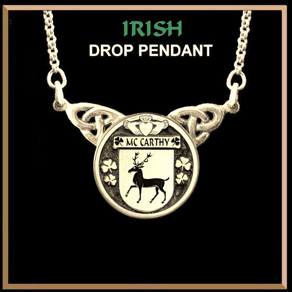 McCarthy Irish Coat of Arms Double Drop Pendant ~ ILP03