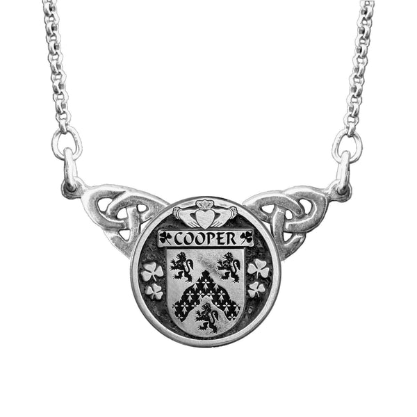 Cooper Irish Coat of Arms Double Drop Pendant ~ ILP03