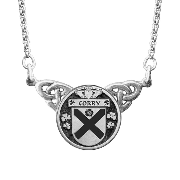 Corry Irish Coat of Arms Double Drop Pendant ~ ILP03