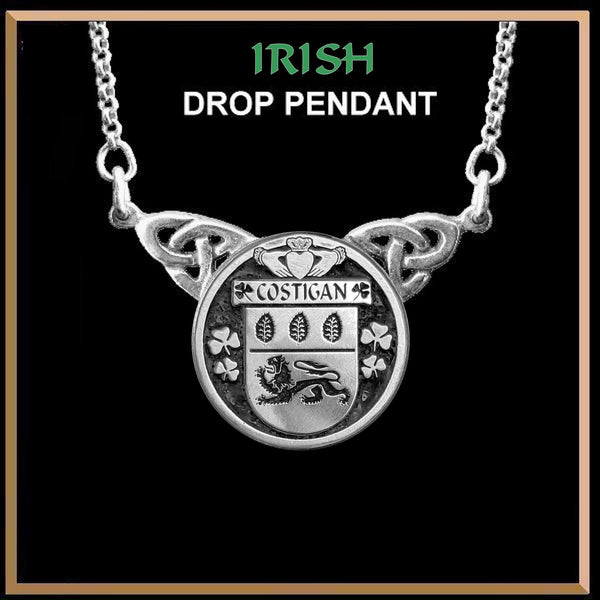 Costigan Irish Coat of Arms Double Drop Pendant ~ ILP03