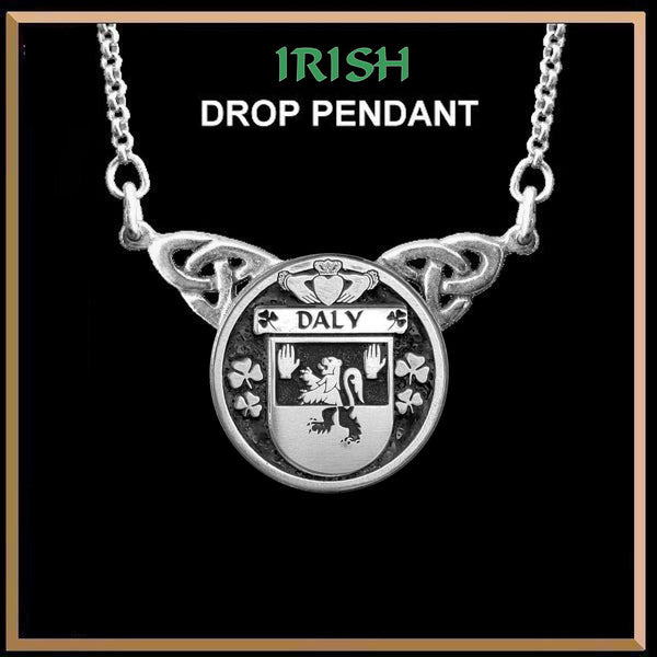 Daly Irish Coat of Arms Double Drop Pendant ~ ILP03