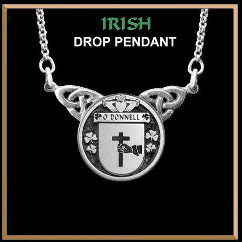 O'Donnell Irish Coat of Arms Double Drop Pendant ~ ILP03