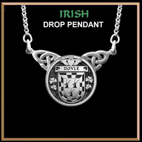 Doyle Irish Coat of Arms Double Drop Pendant ~ ILP03