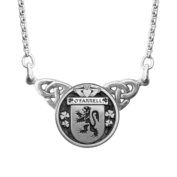 O'Farrell Irish Coat of Arms Double Drop Pendant ~ ILP03
