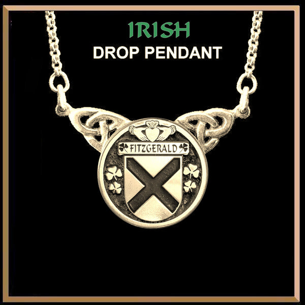 FitzGerald Irish Coat of Arms Double Drop Pendant ~ ILP03